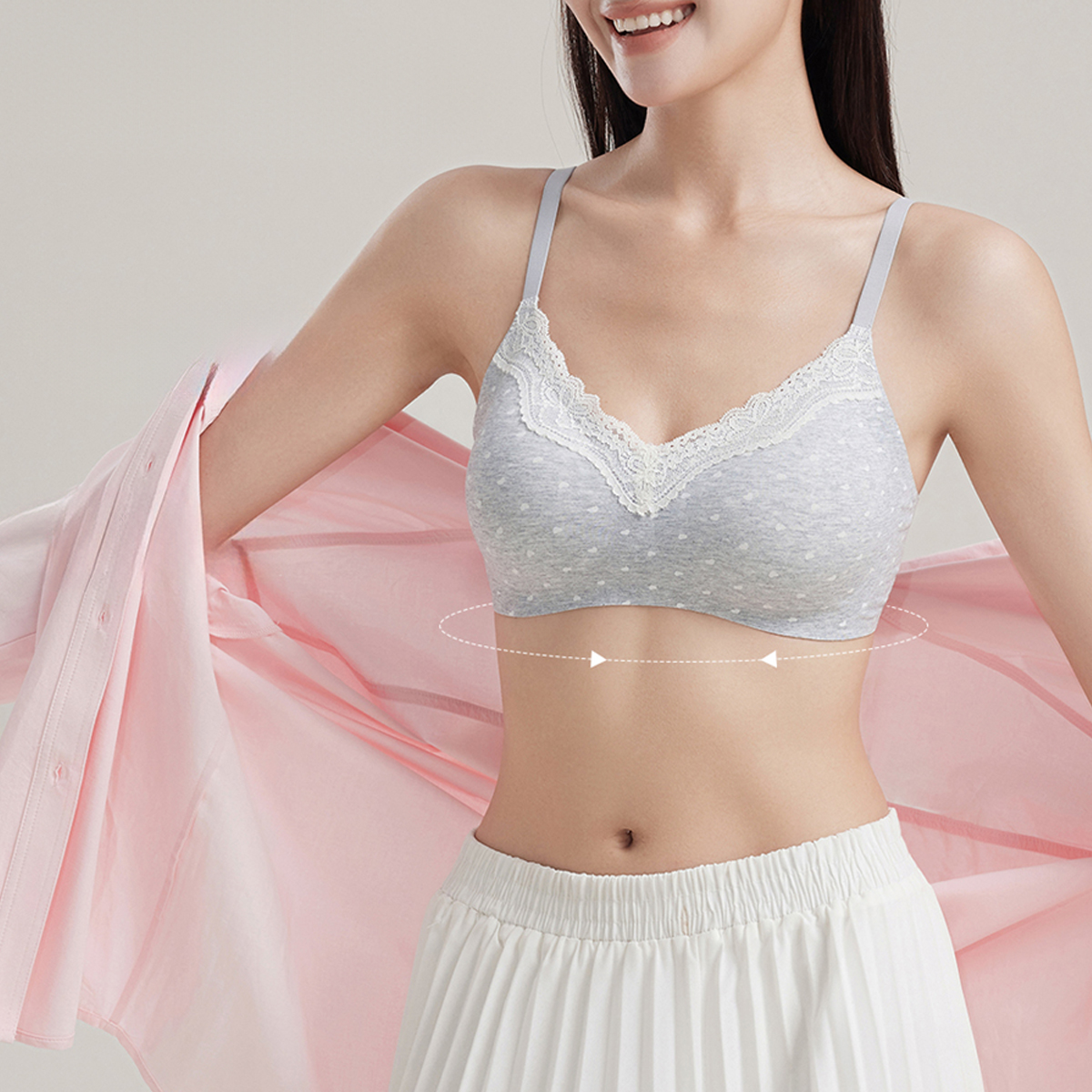 핏도 편안함도 잡은 3D 젤 노와이어 브라팬티 세트 N9047