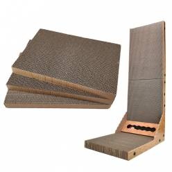 크림펫 수직 공놀이 스크래쳐 대형 리필