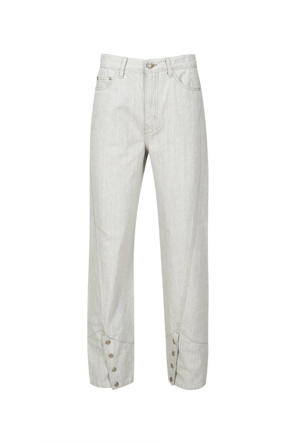 BUTTON DETAILED STRAIGHT-LEG JEANS (S23DB707KK)