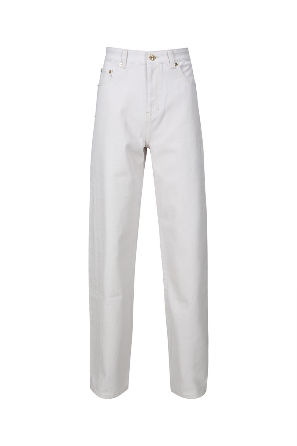 STRAIGHT-LEG WHITE JEANS (S23DB702WH)
