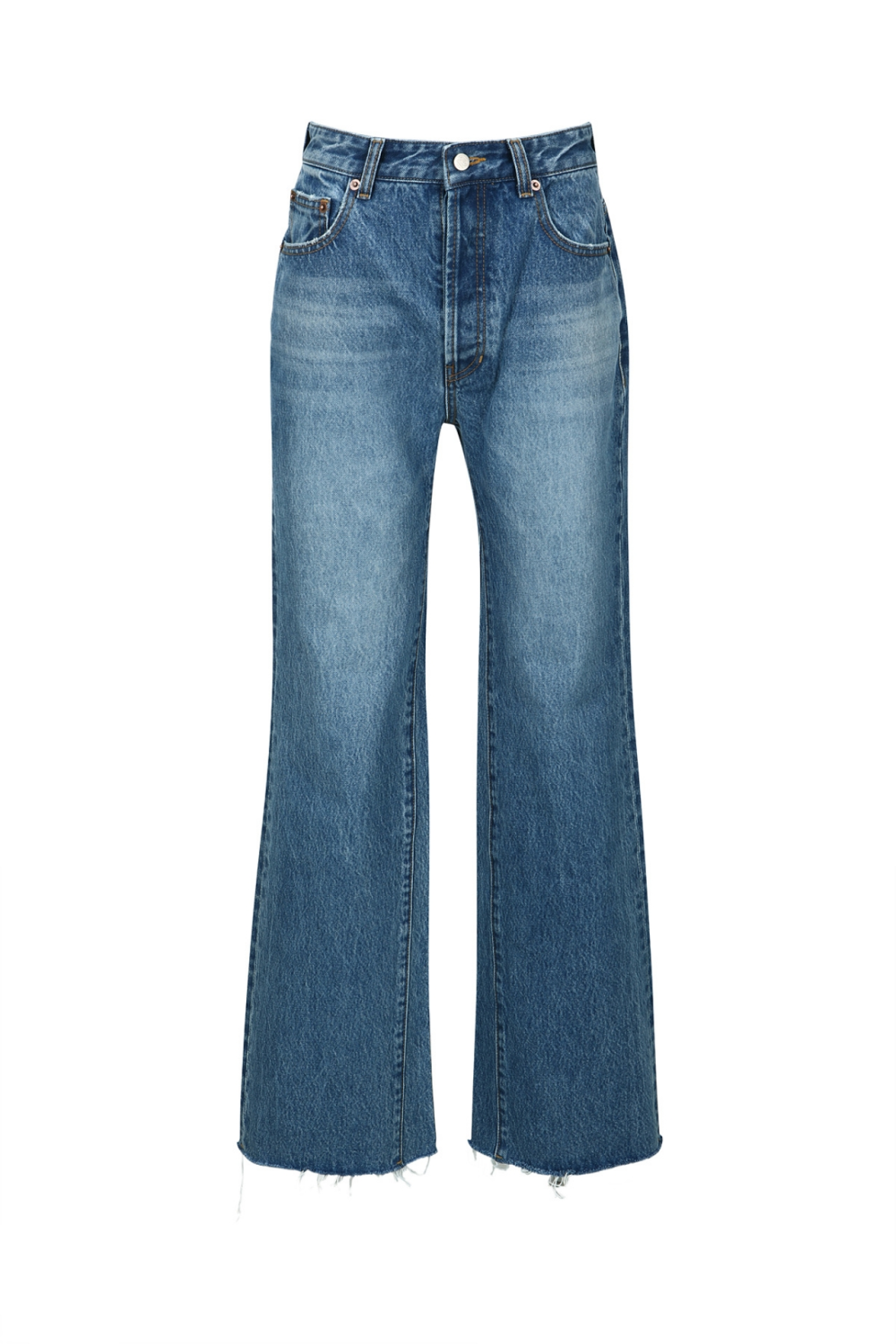 RAW HEM STRAIGHT-LEG JEANS (S23DB701BL)