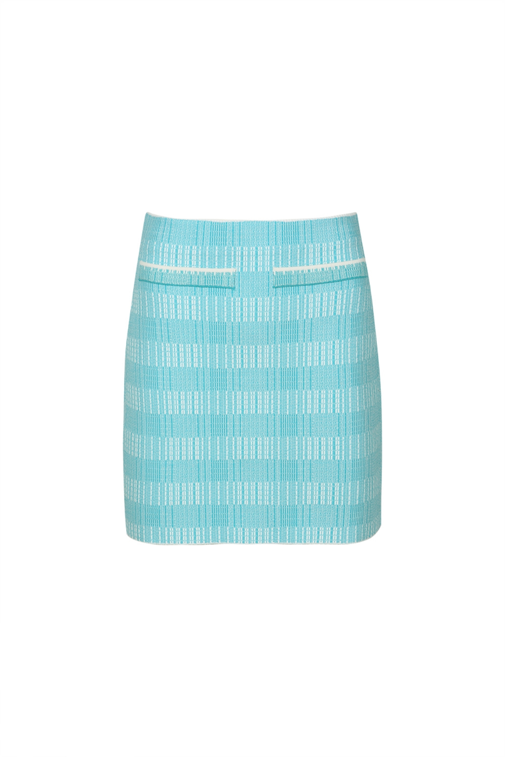 PATCH POCKET RIBBED-KNIT MINI SKIRT (R23KB300SB)