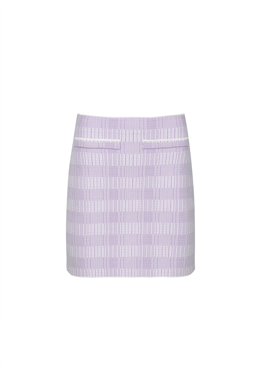 PATCH POCKET RIBBED-KNIT MINI SKIRT (R23KB300LP)