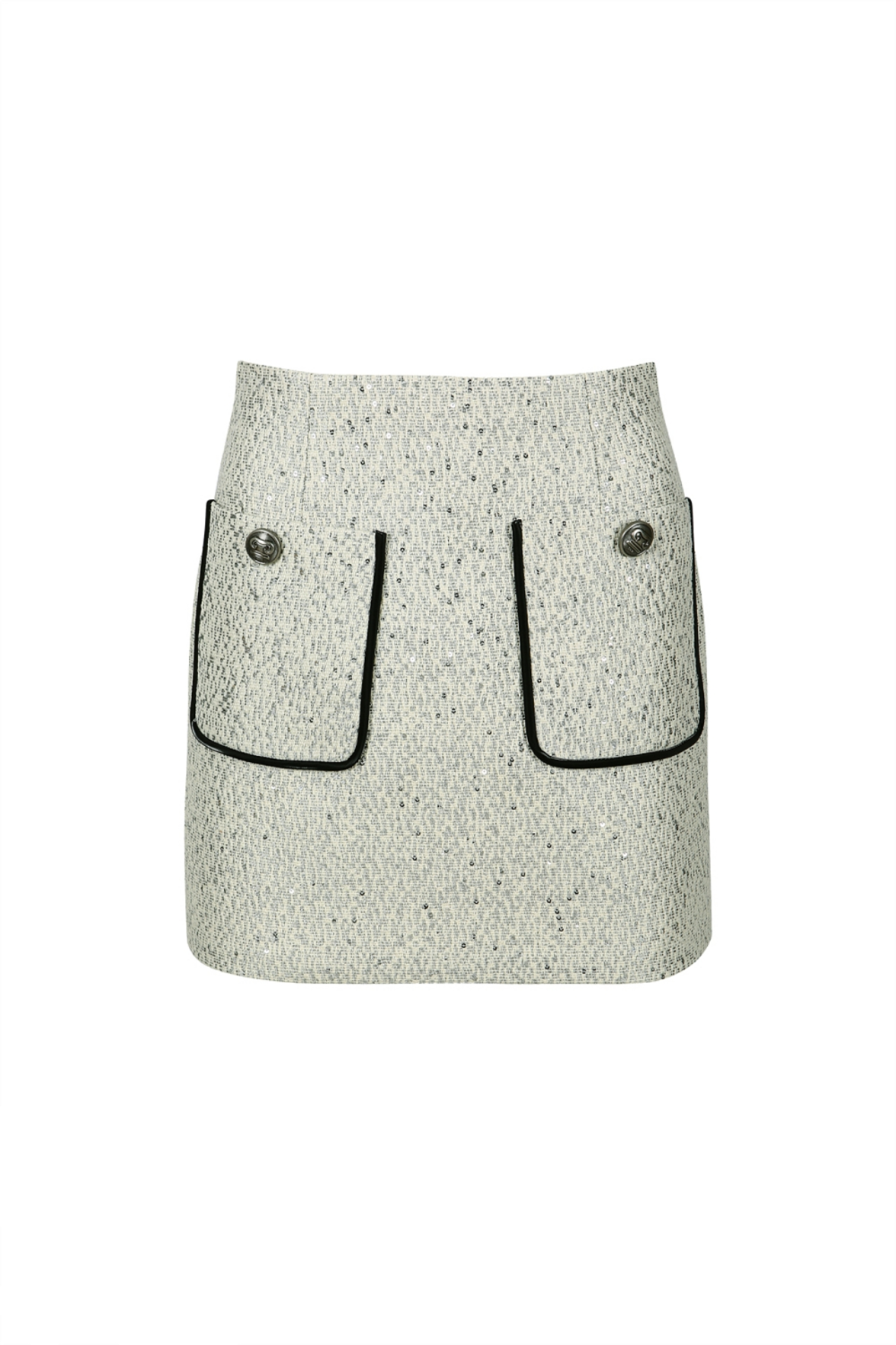 PATCH POCKET TWEED MINI SKIRT (R23SK307CR)