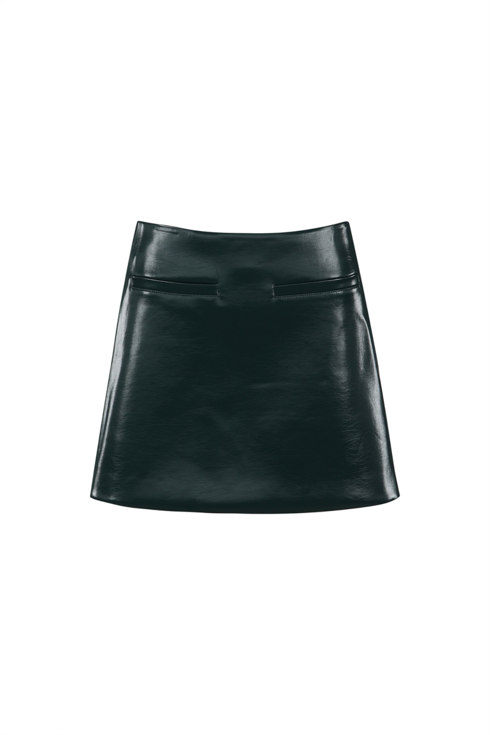 FAUX LEATHER MINI SKIRT (R23SK305GN)