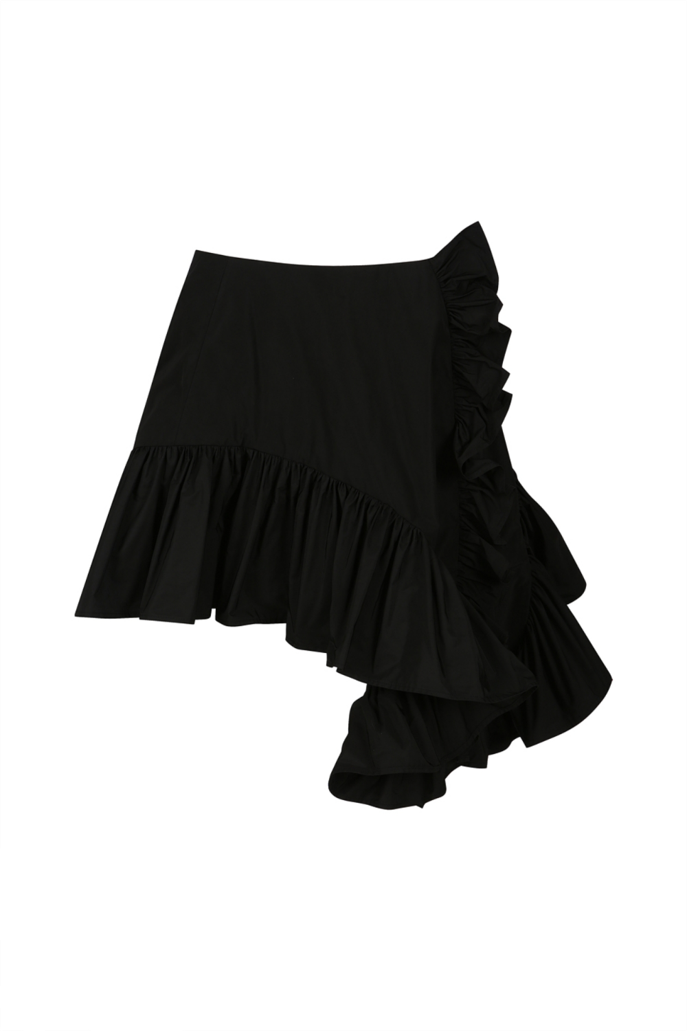 DRAPED MINI SKIRT (R23SK301BK)