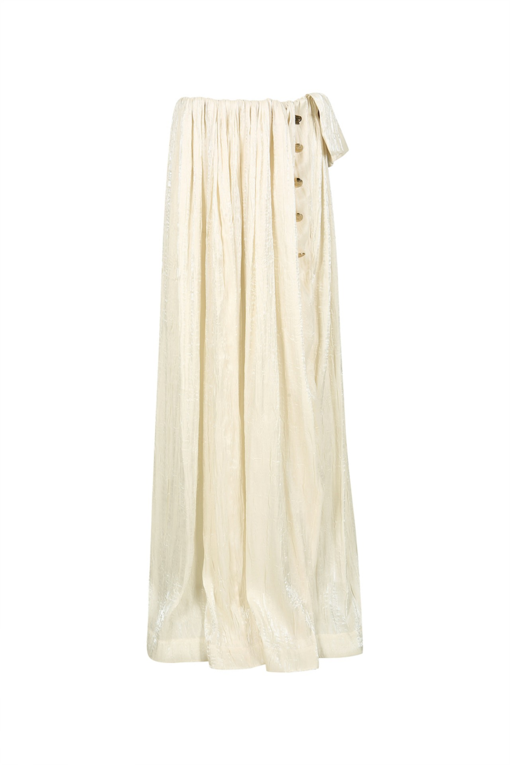 PLEATED LONGLINE SKIRT (R23SK105CR)
