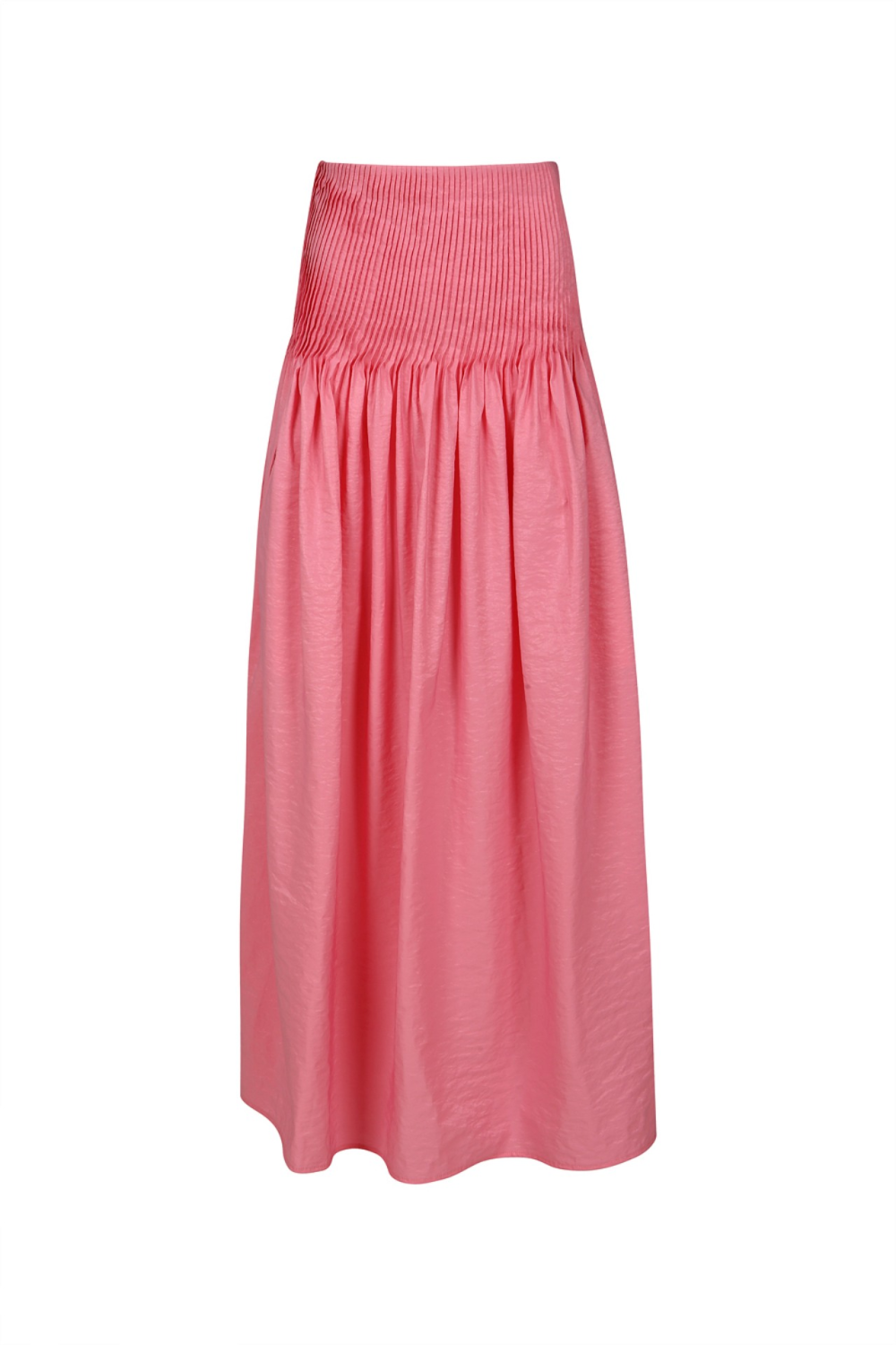 PLEATED FLARE LONGLINE SKIRT (R23SK104PK)