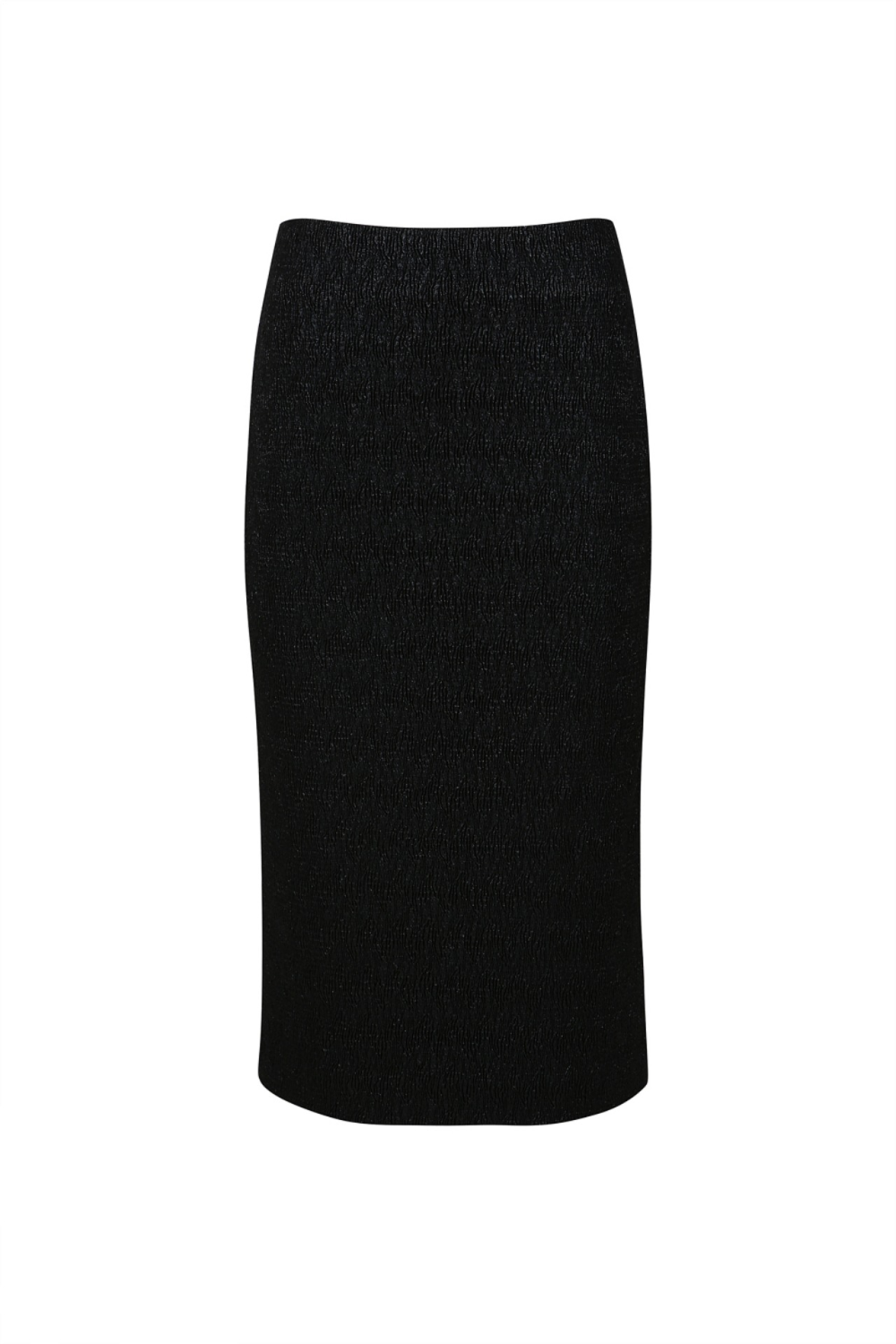 SEQUINNED LONGLINE SKIRT (R23SK102BK)