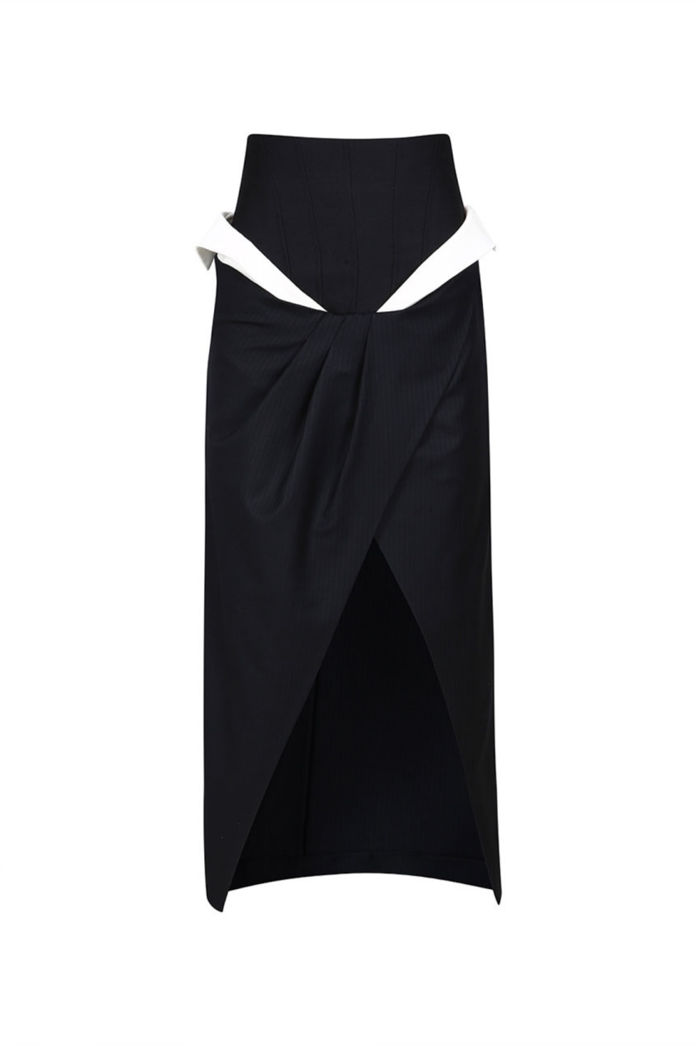 ASYMMETRIC MIDI SKIRT (F23SK503NV)