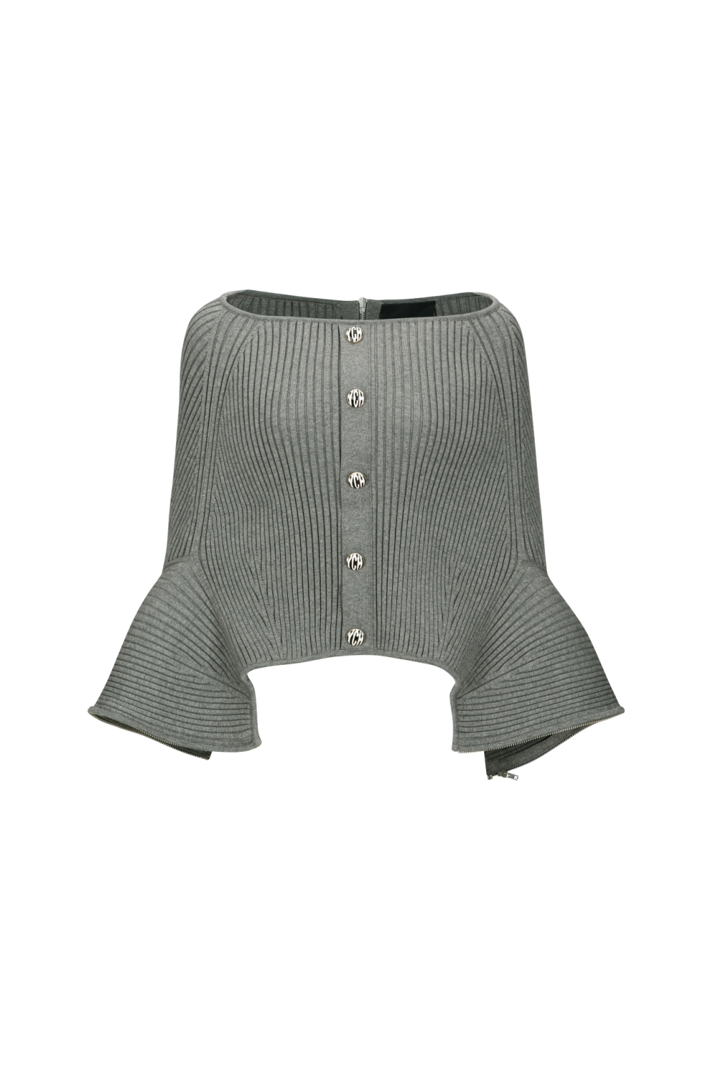 KNITTED SKIRT&PONCHO(W23KT804MG)