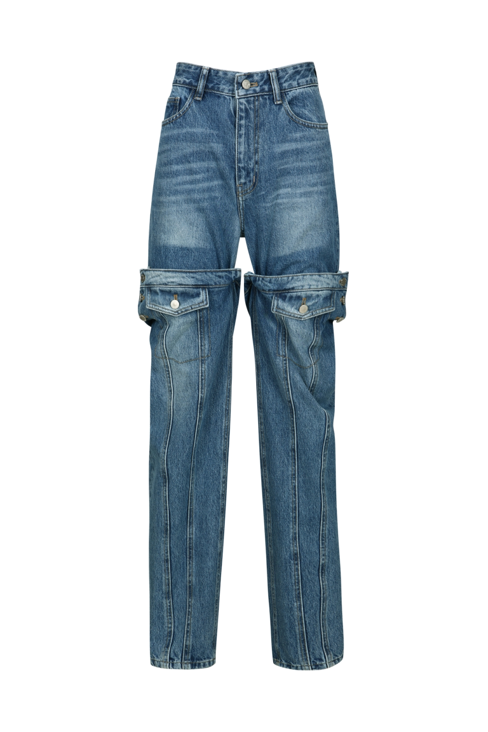 LAYERED JEANS(W23DB702BL)