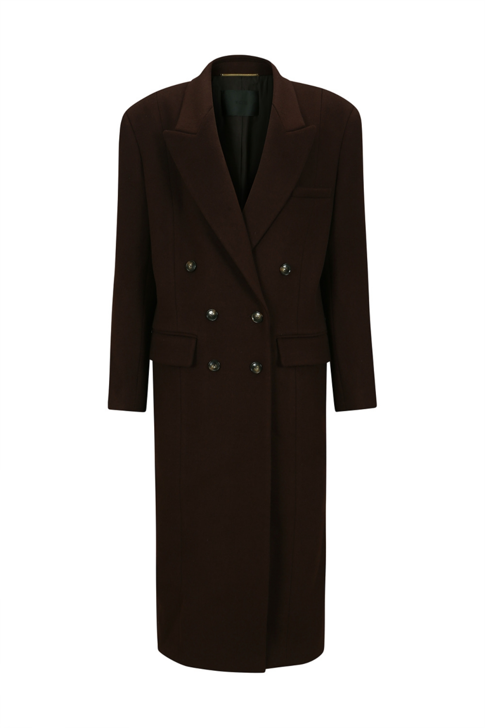 DOUBLE-BREASTED WOOL-BLEND COAT(W23OT007WN)