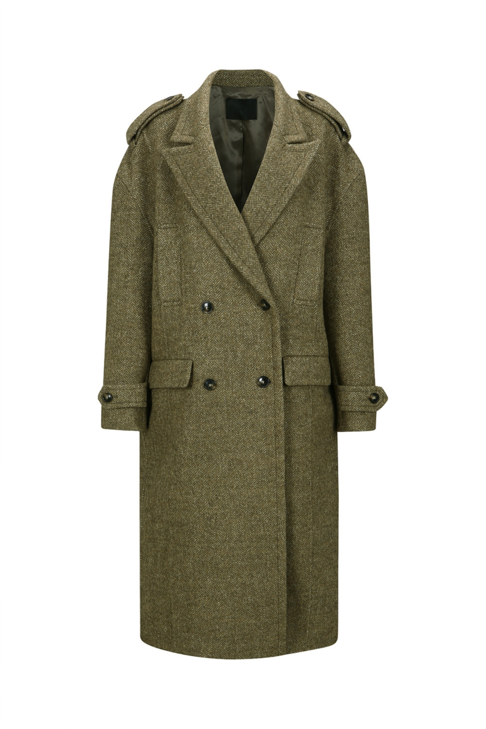 DOUBLE-BREASTED COAT(W23OT005BR)