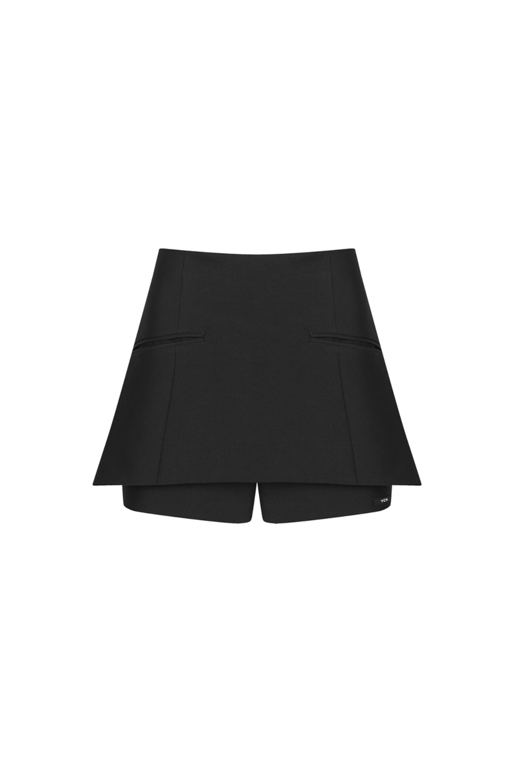 SKIRT LAYERED SHORTS (S22PT300BK)