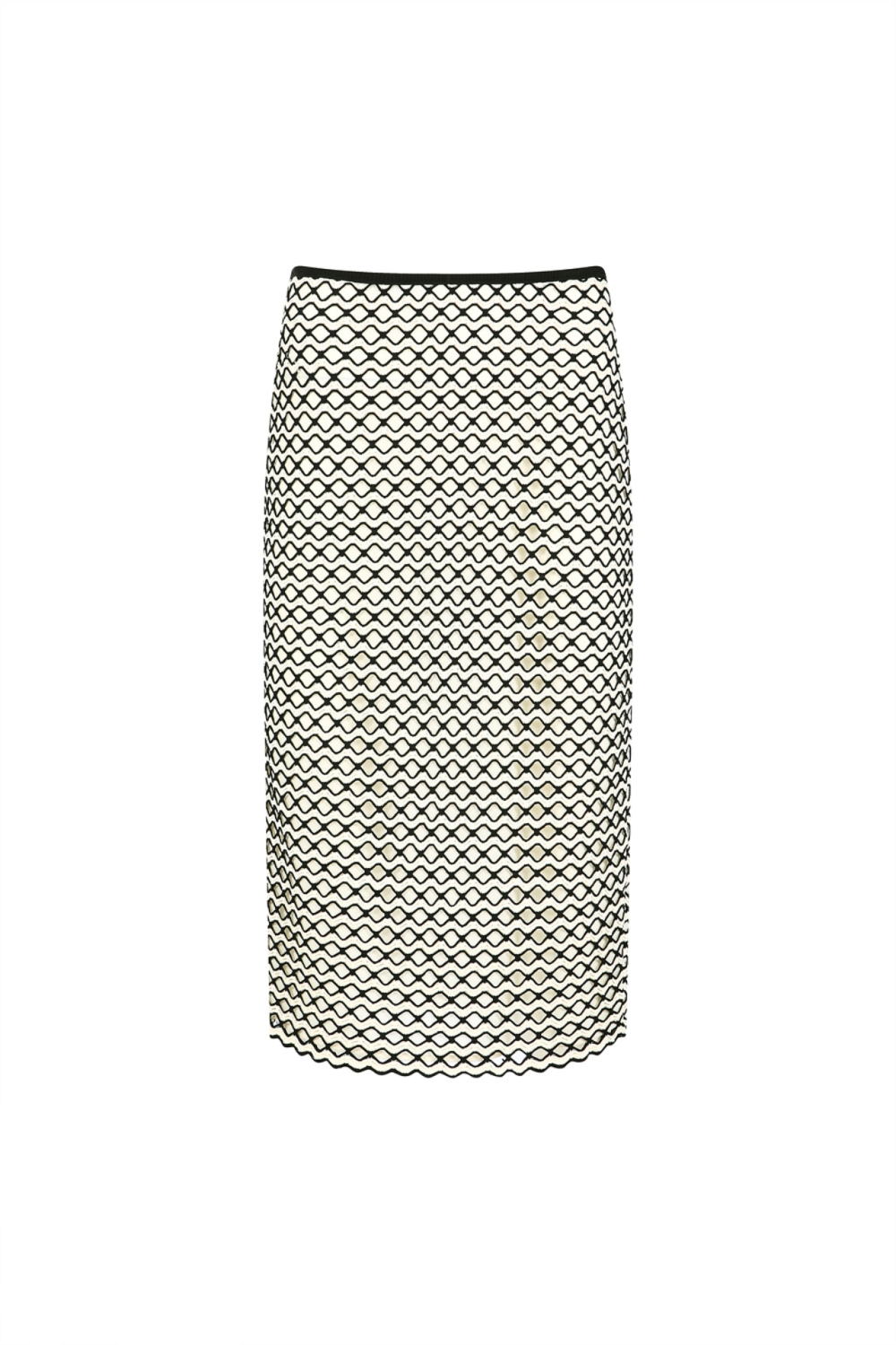DOUBLE LAYERED SKIRT (RT22SK002IV)