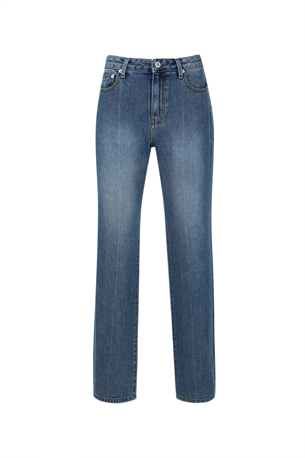 HIGH-RISE STRAIGHT-LEG JEANS (F22DB101BL)