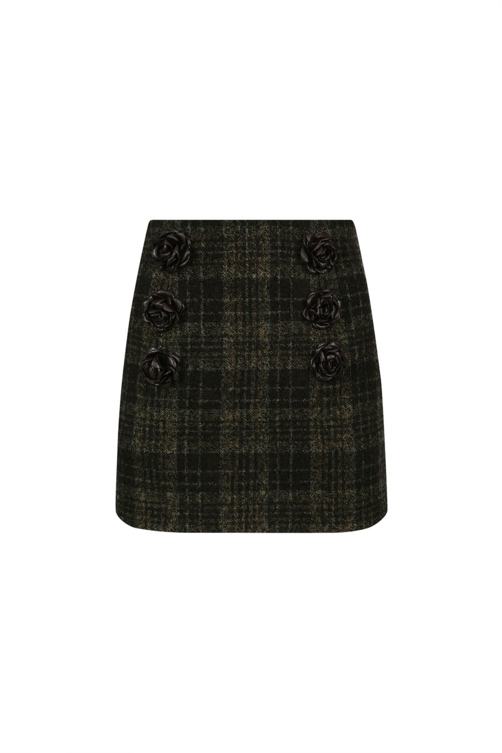 WOOL-BLEND MINI SKIRT (F22SK303BR)
