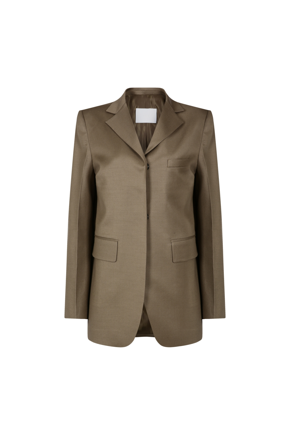SINGLE-BREASTED WOOL-BLEND JACKET (F22SU212BR)