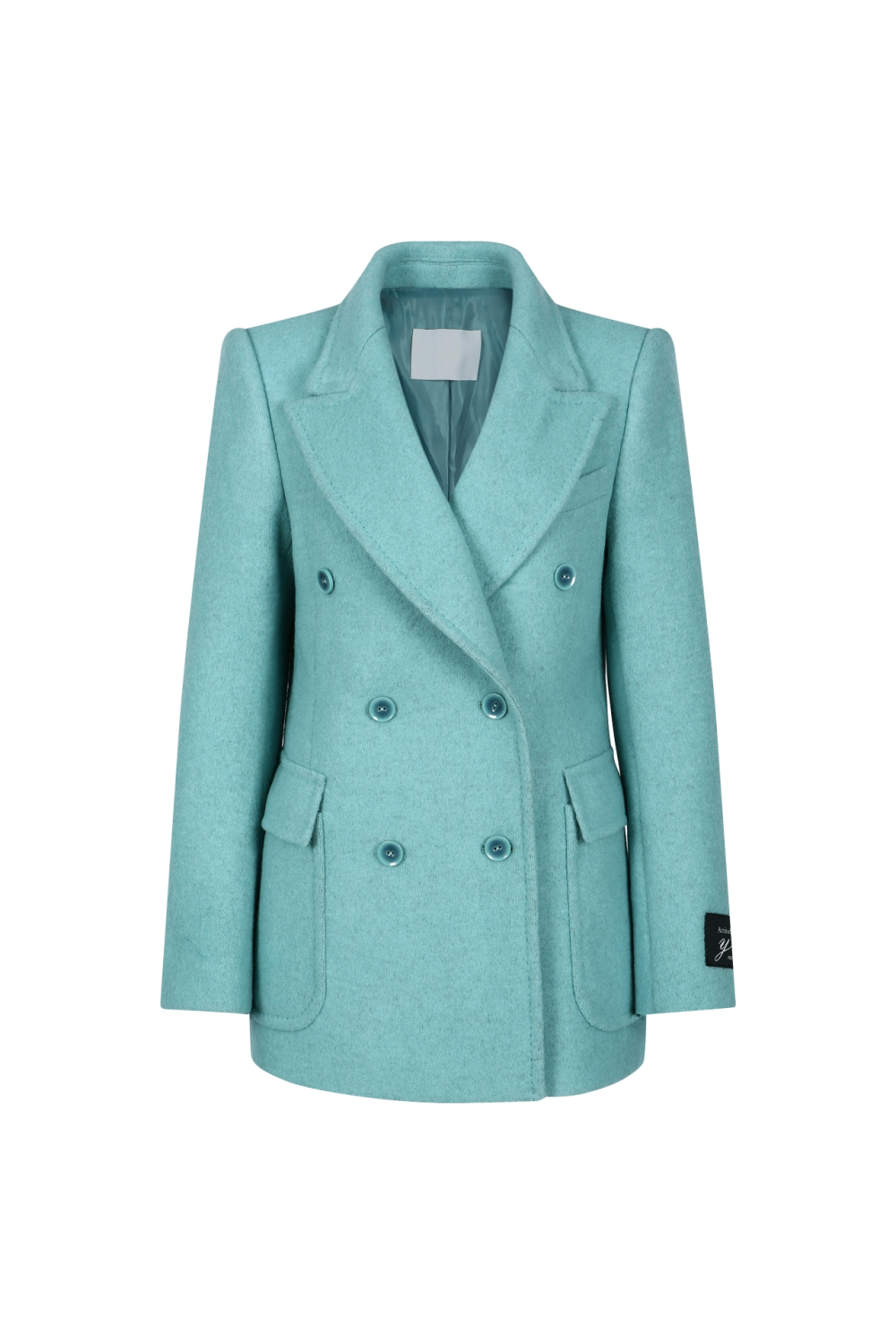 DOUBLE-BREASTED WOOL-BLEND JACKET (F22SU210SB)