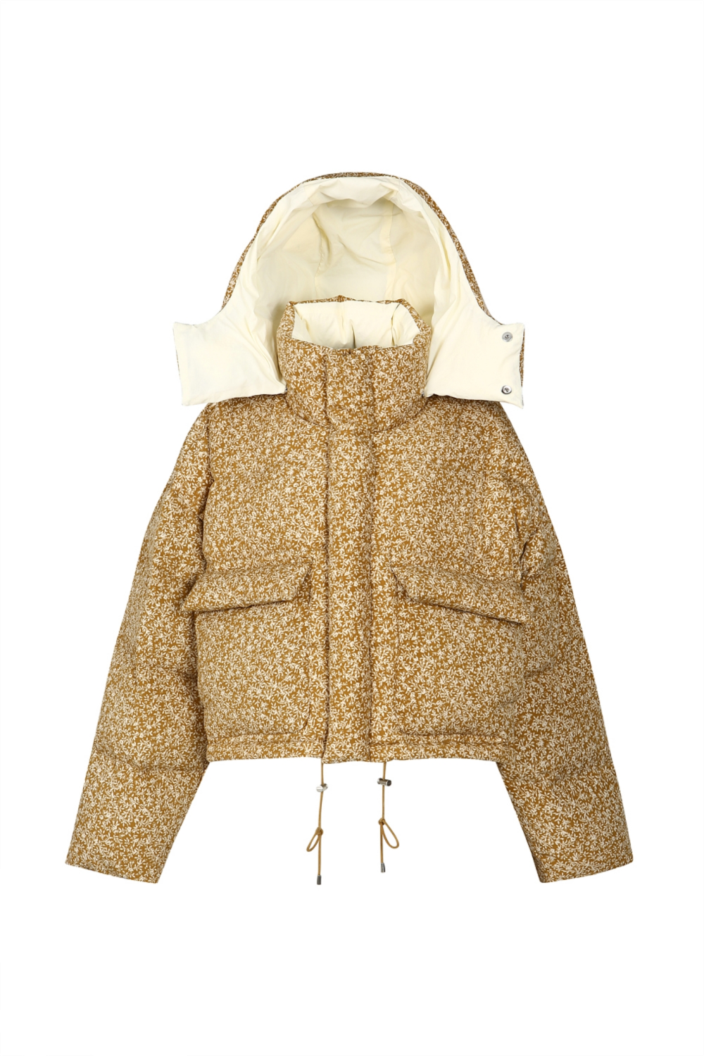 FLORAL-PRINT QUILTED DOWN JACKET (F22OT202BE)