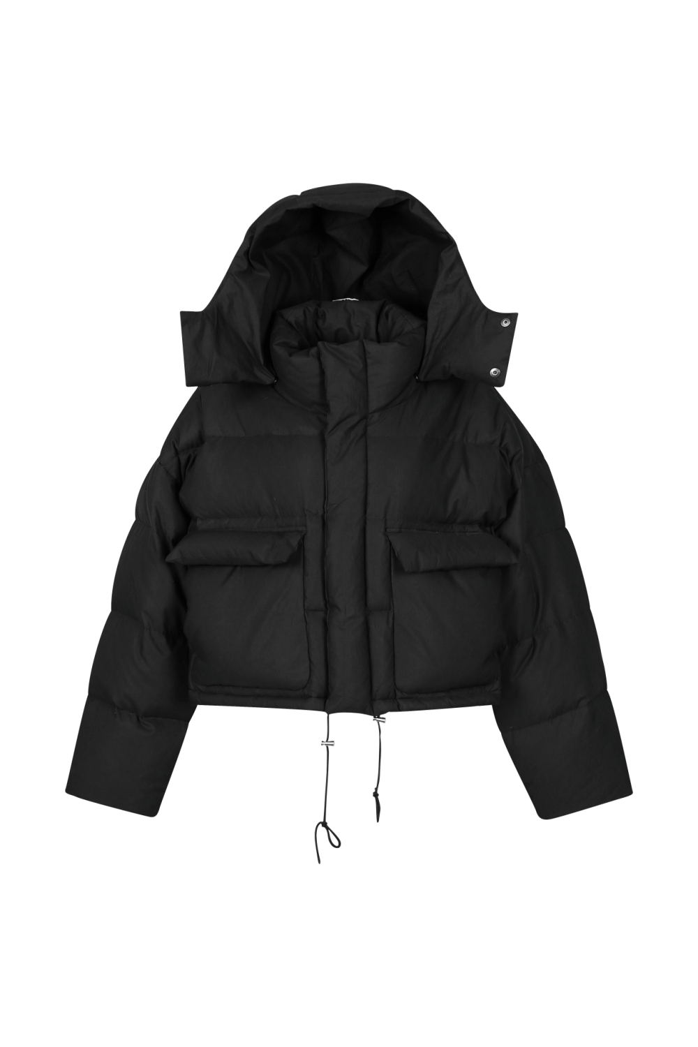 QUILTED DOWN CROPPED JACKET (F22OT200BK)