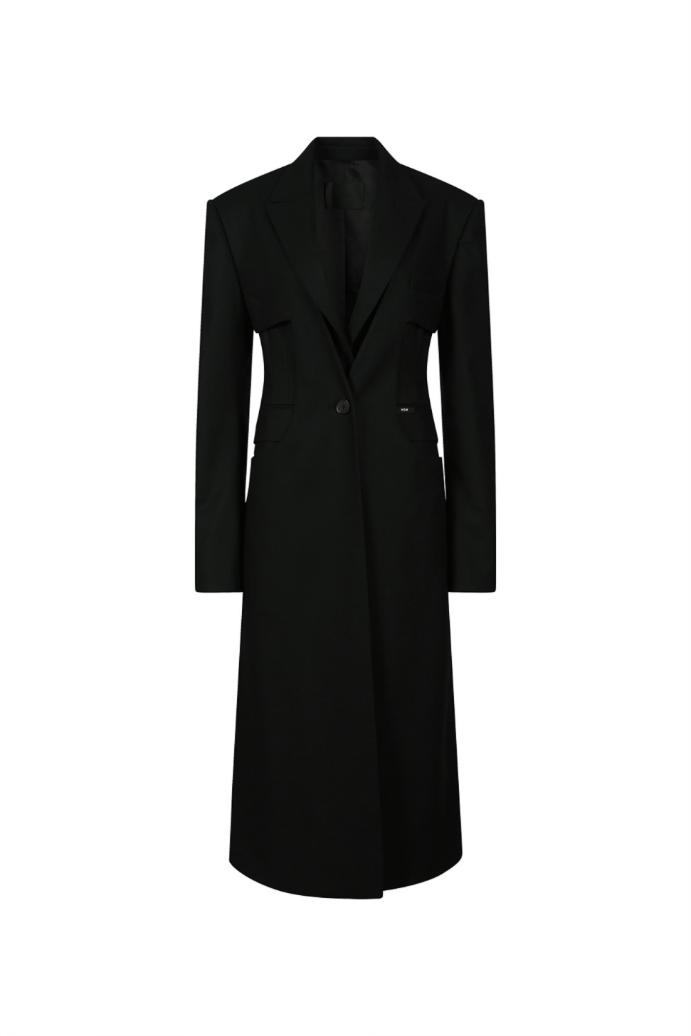 VEST LAYERED COAT (F22OT102BK)