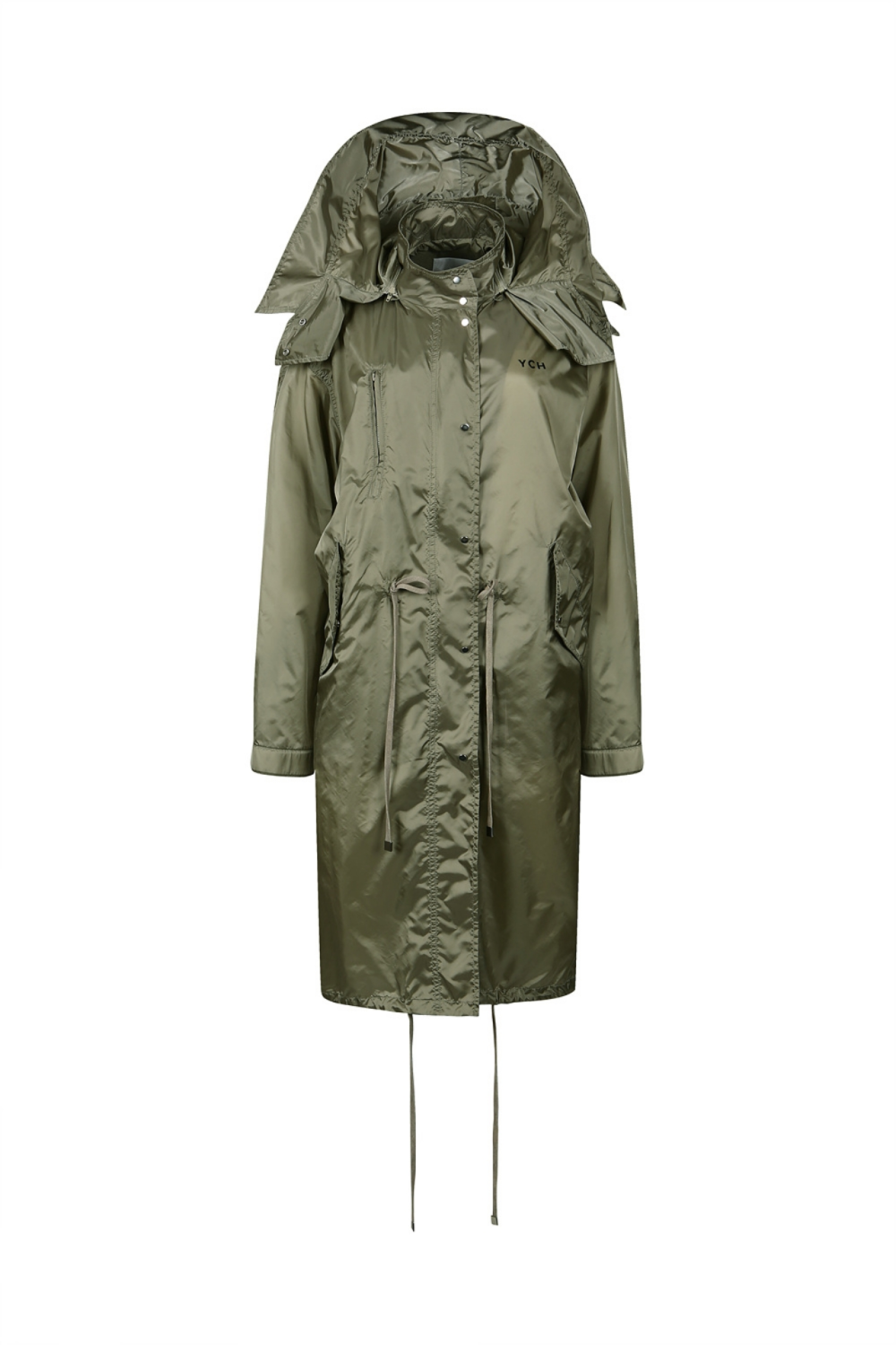 NYLON HOODED RAINCOAT (F22OT100KK)