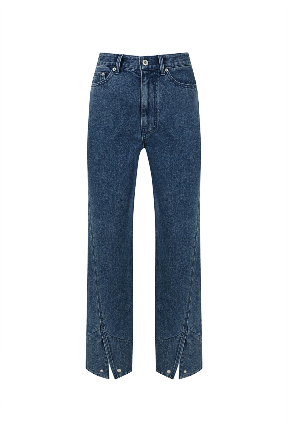 CUT-OUT STRAIGHT-LEG JEANS (W22DB102BL)