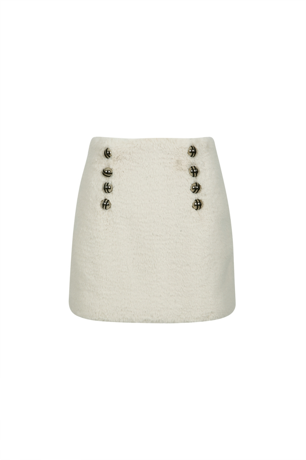 BUTTONED MINI SKIRT (W22SK307CR)