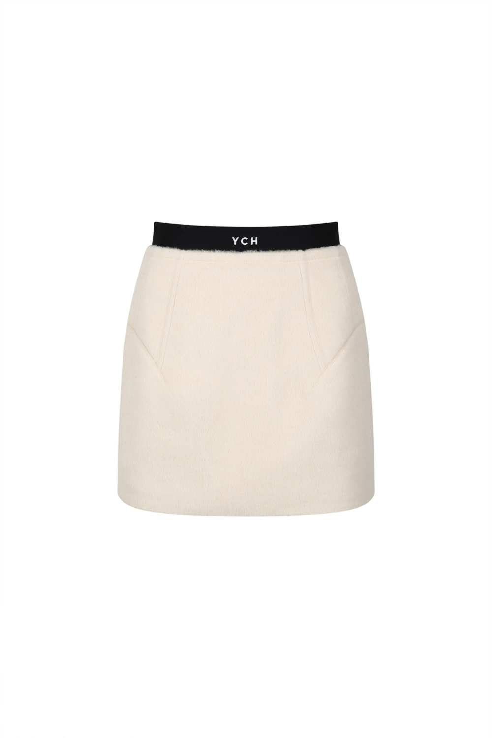 LOGO WAISTBAND WOOL SKIRT (W22SK305CR)