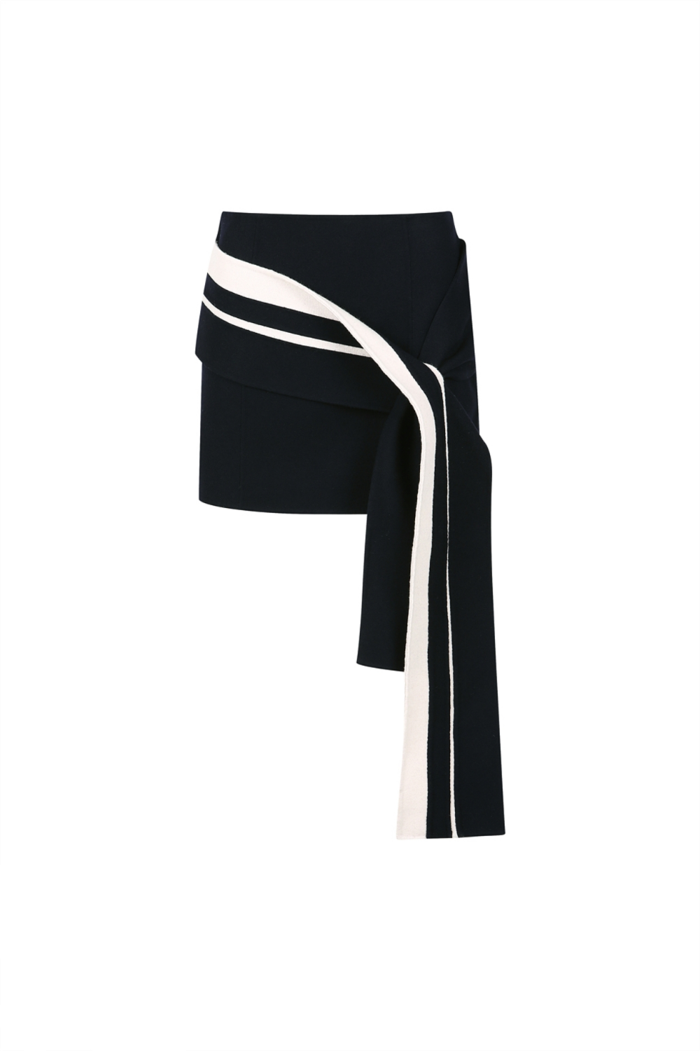 DRAPED MINI SKIRT (W22SK304DN)