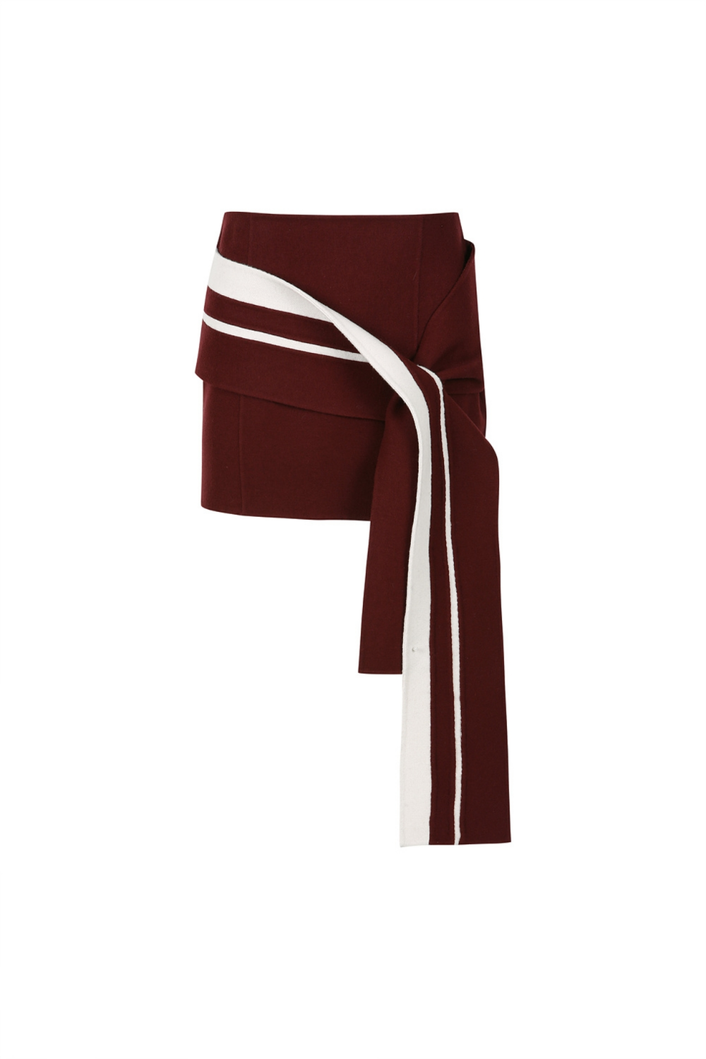 DRAPED MINI SKIRT (W22SK304WN)