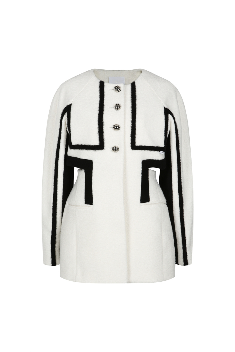 COLLARLESS CUT-OUT JACKET (W22SU207CR)
