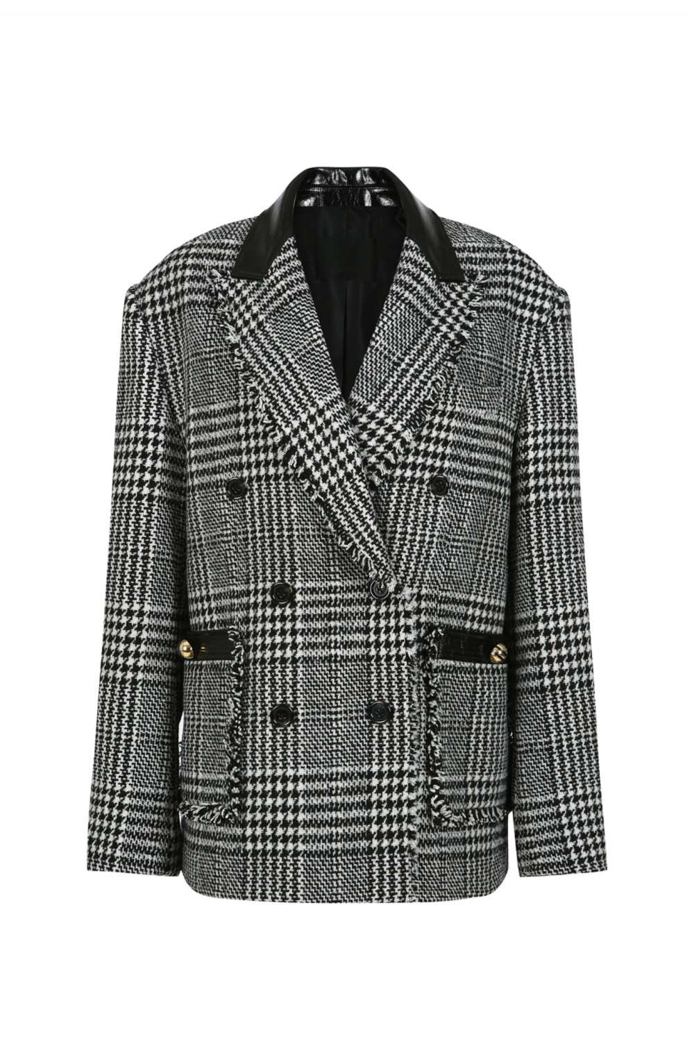 DOUBLE-BREASTED WOOL-BLEND JACKET (W22SU201BW)