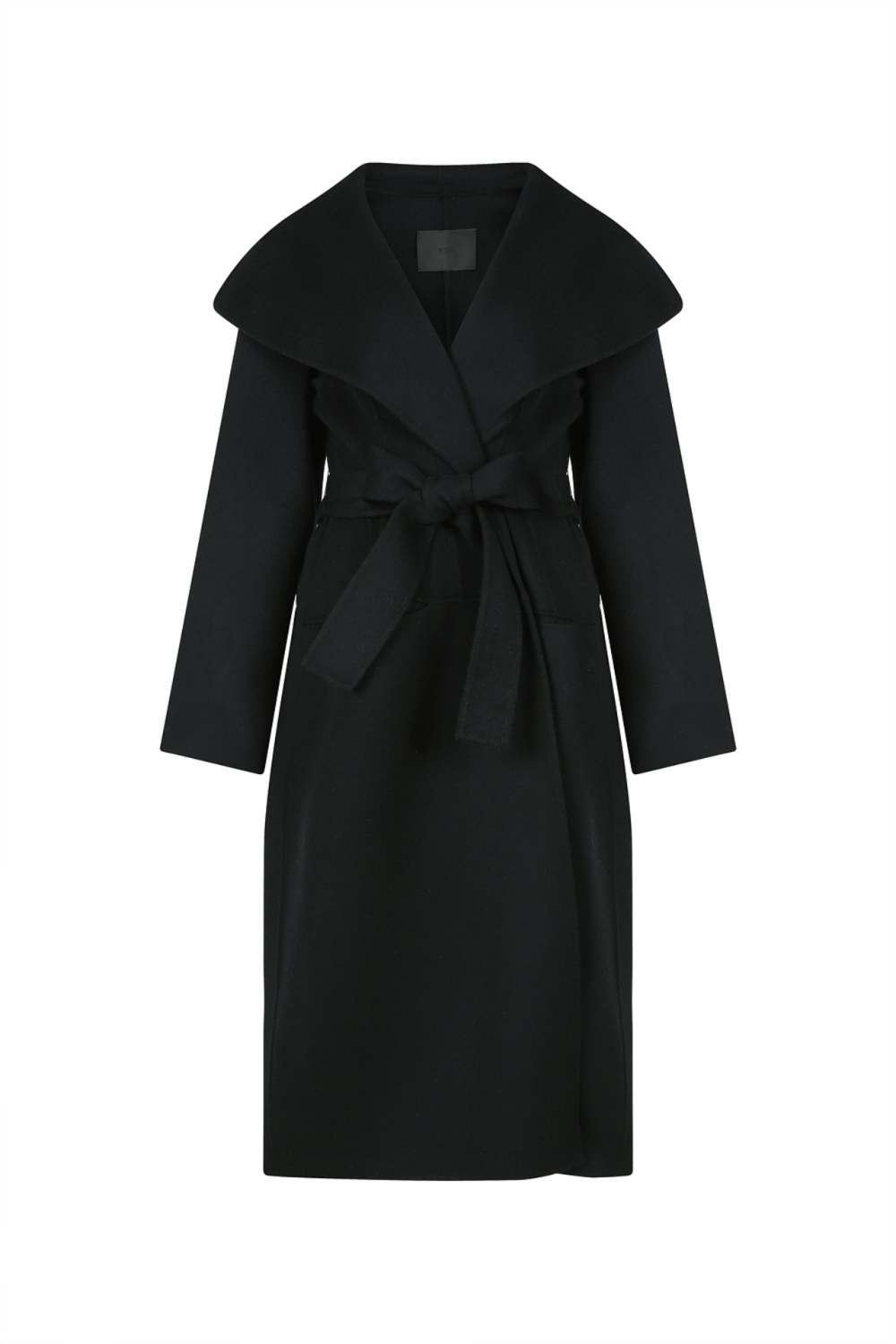 BELTED WRAP COAT (W22OT108BK)
