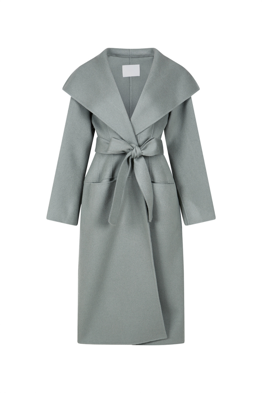 BELTED WRAP COAT (W22OT108GY)