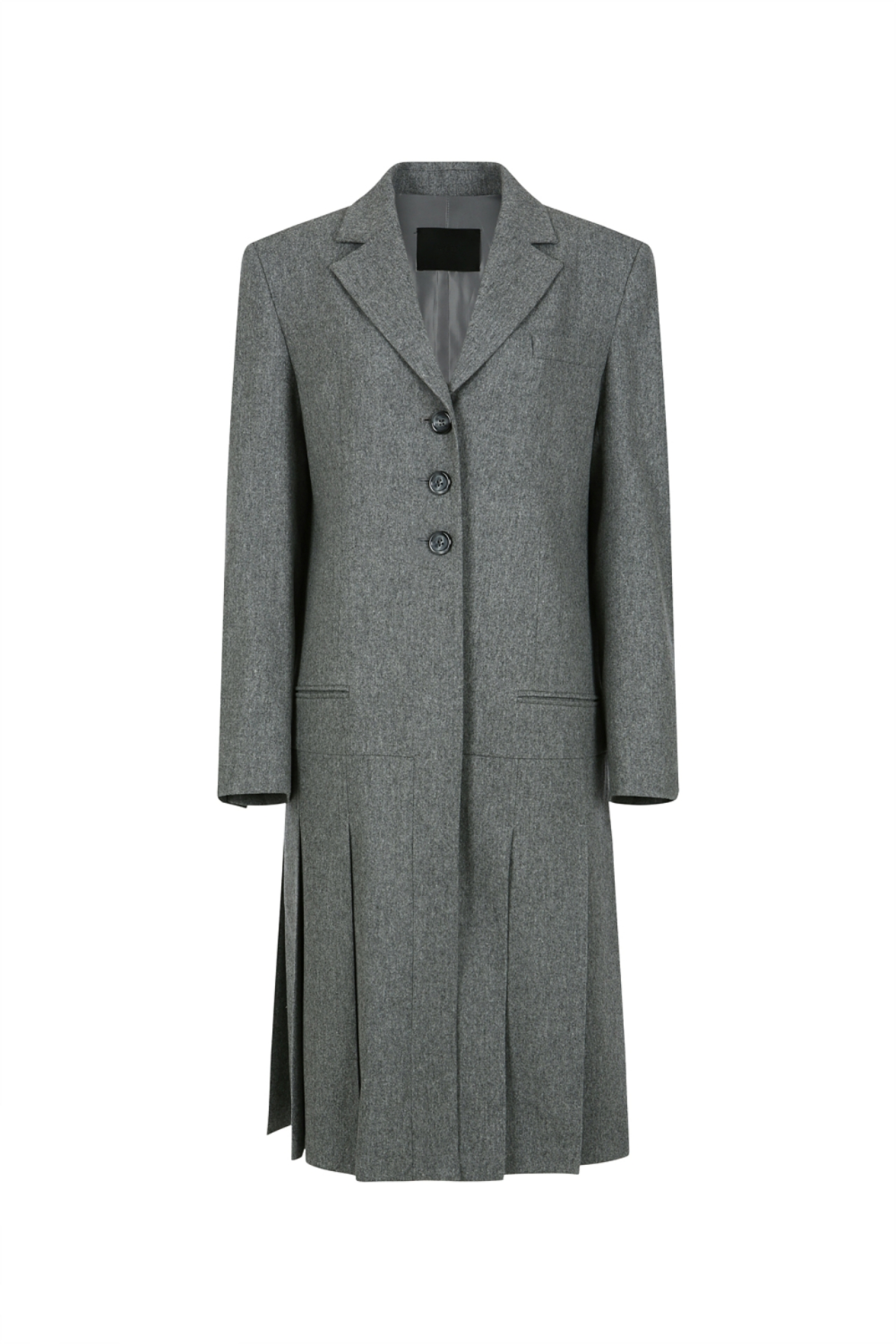 SINGLE-BREASTED SKIRTED COAT (W22OT105MG)