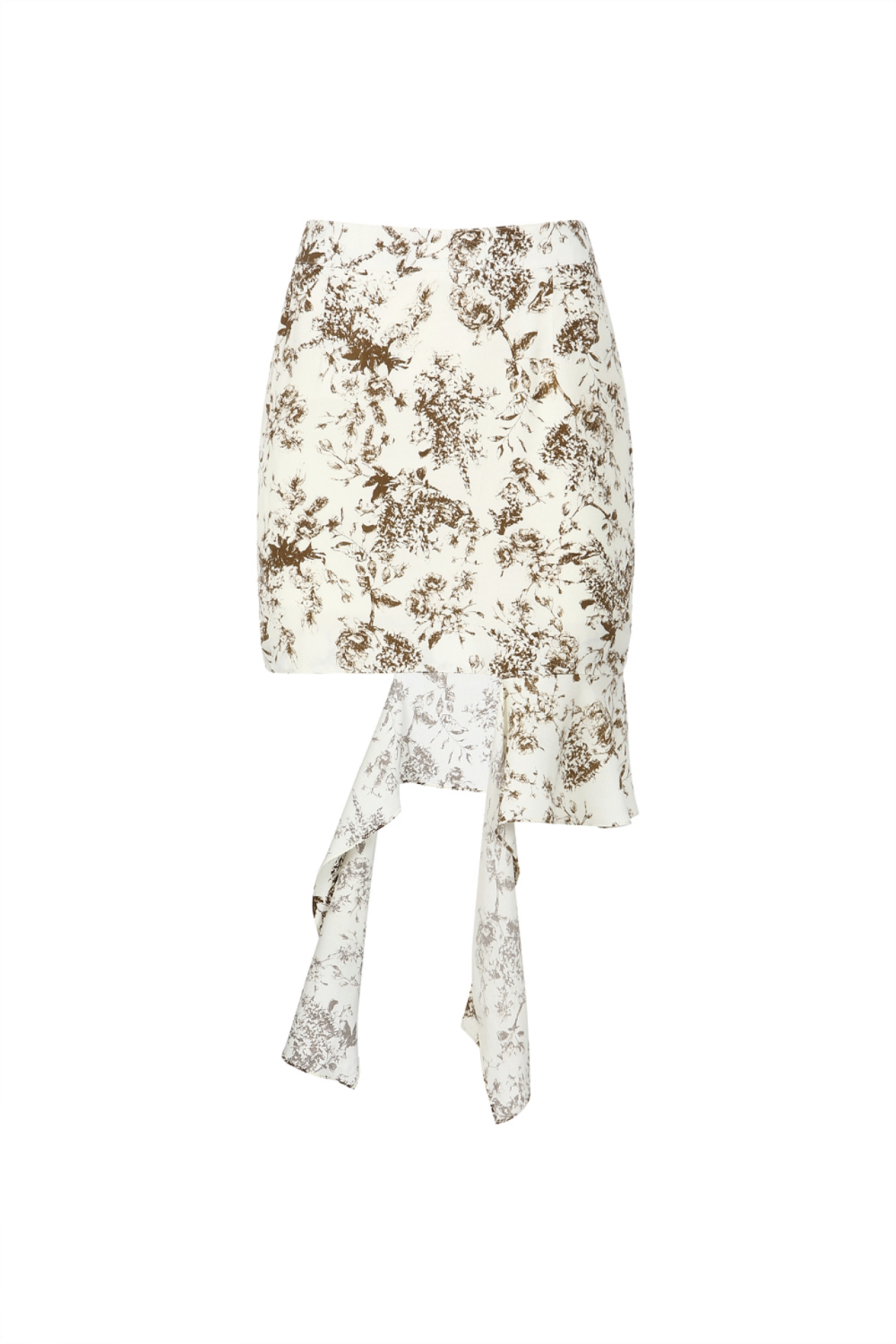 Hem-line Shirred detail Skirt (21SSK008BR)