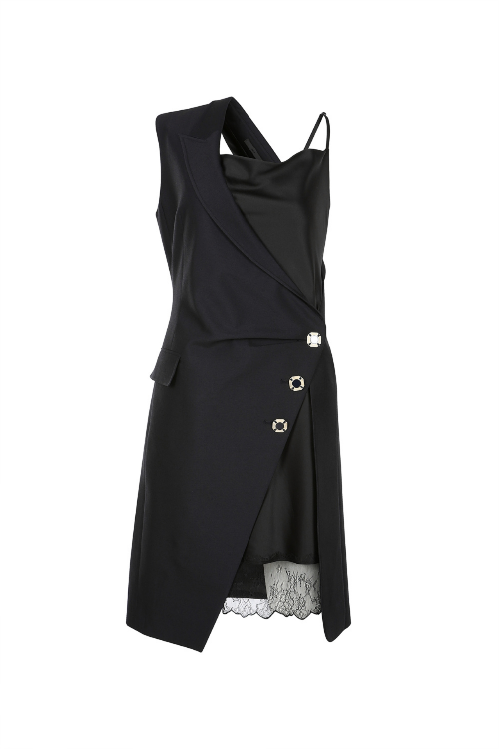 Unbalance Tailored Sleeveless Jacket (21SJK020NV)