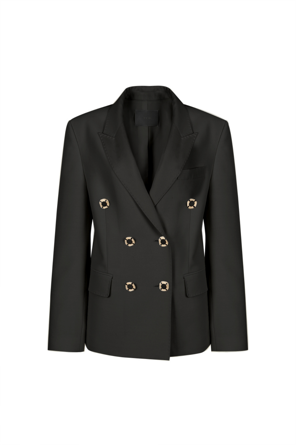 Double-breasted Vintage Button Jacket (21SJK019NV)