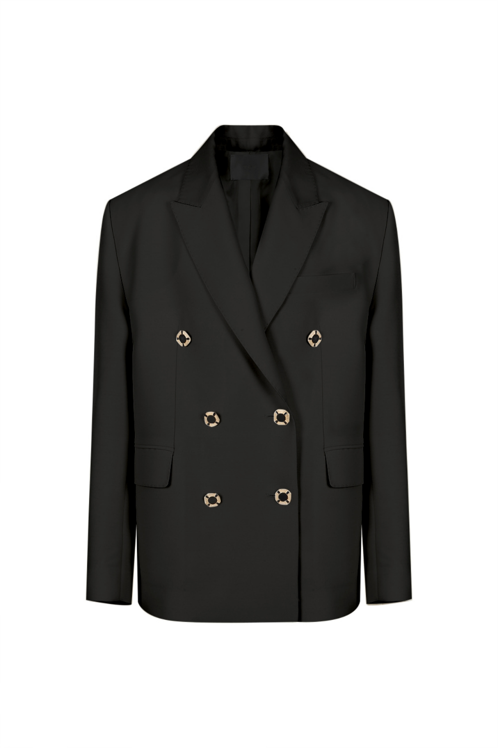 Double-breasted Vintage button Jacket (21SJK016NV)