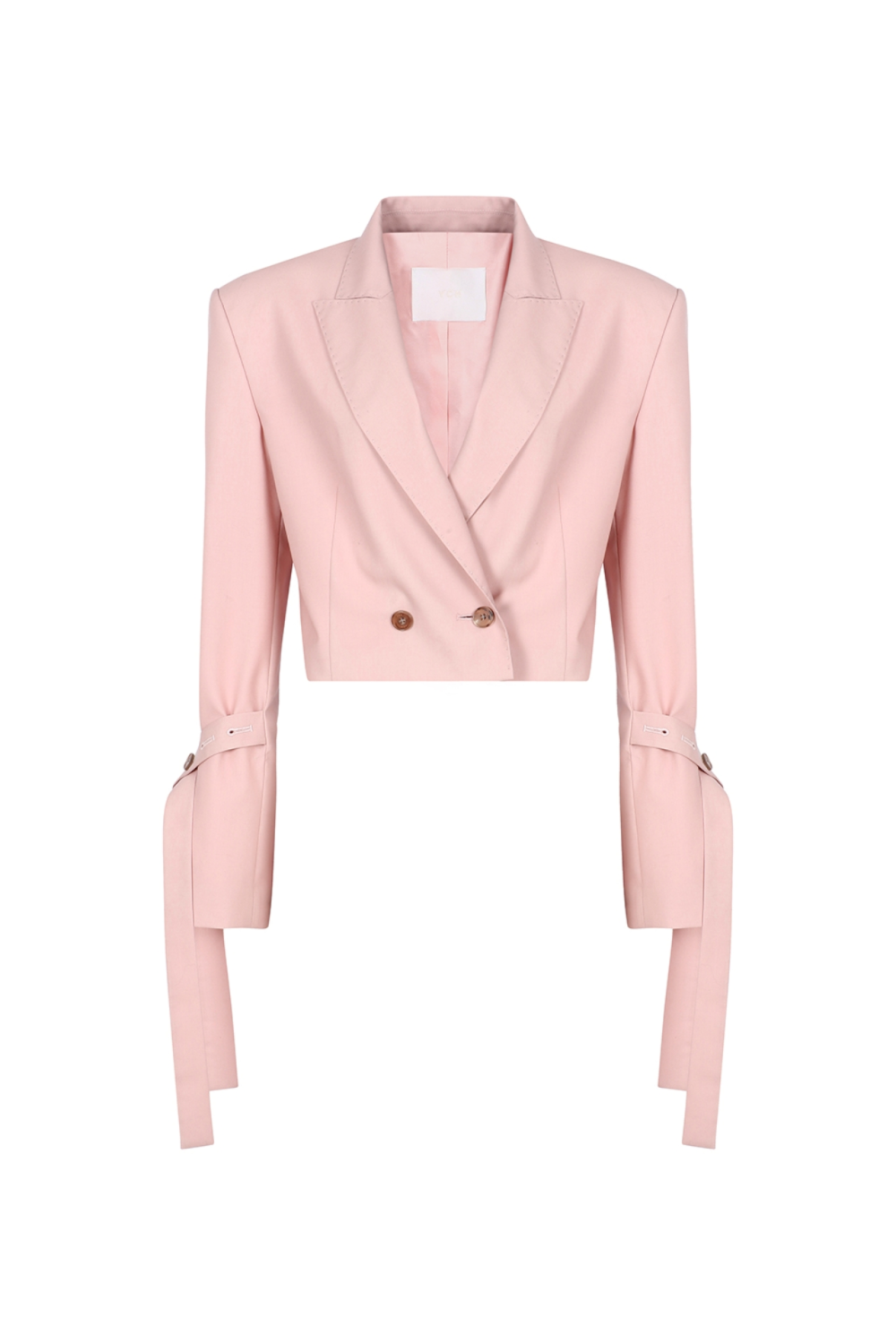 Double button Crop Jacket (21SJK009PK)