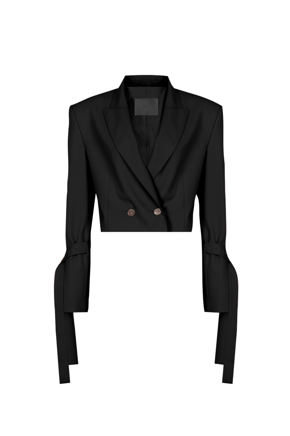 Double button Crop Jacket (21SJK009BK)