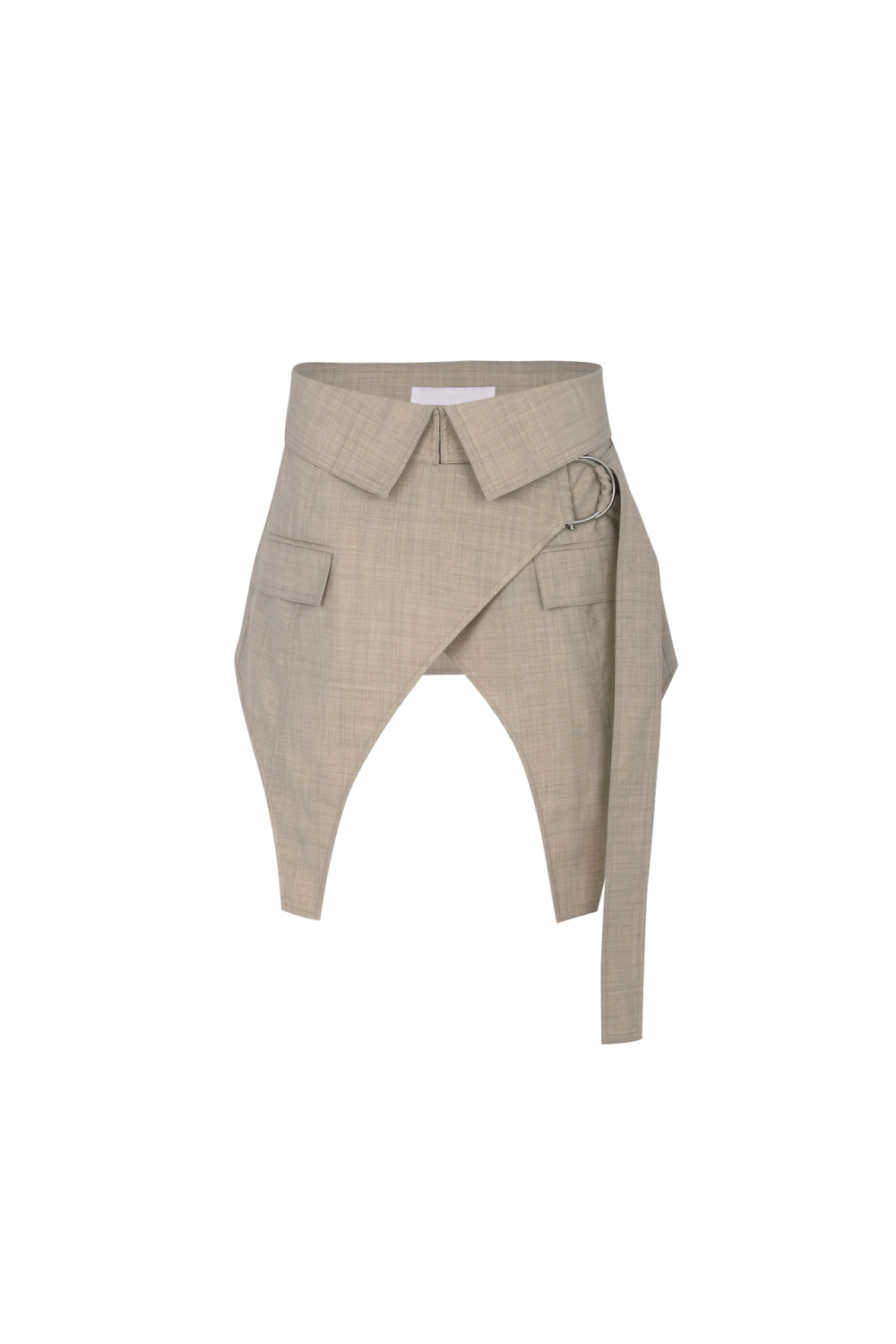 Belted Tailored Wrap Skirt (21RTSK005BE)
