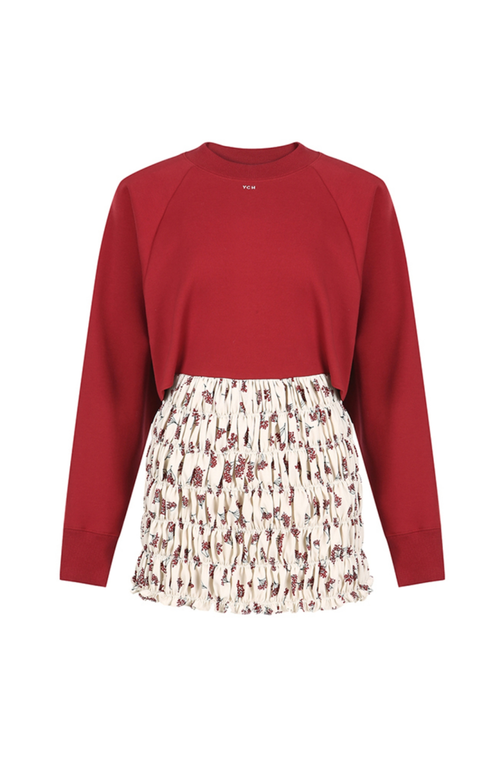 SWEATSHIRT DRESS (FW21TS006RD)