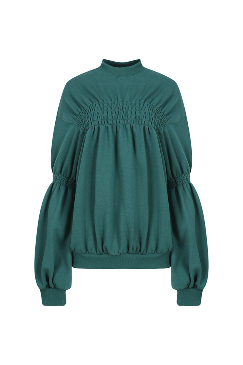 SHIRRED SWEATSHIRT (FW21TS004GN)