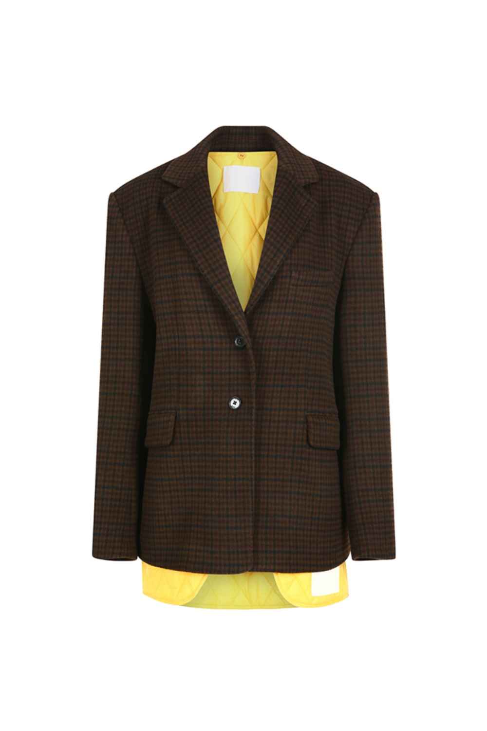 LAYERED WOOL-BLEND JACKET WITH ATTACHABLE INNER VEST (FW21JK011BR)