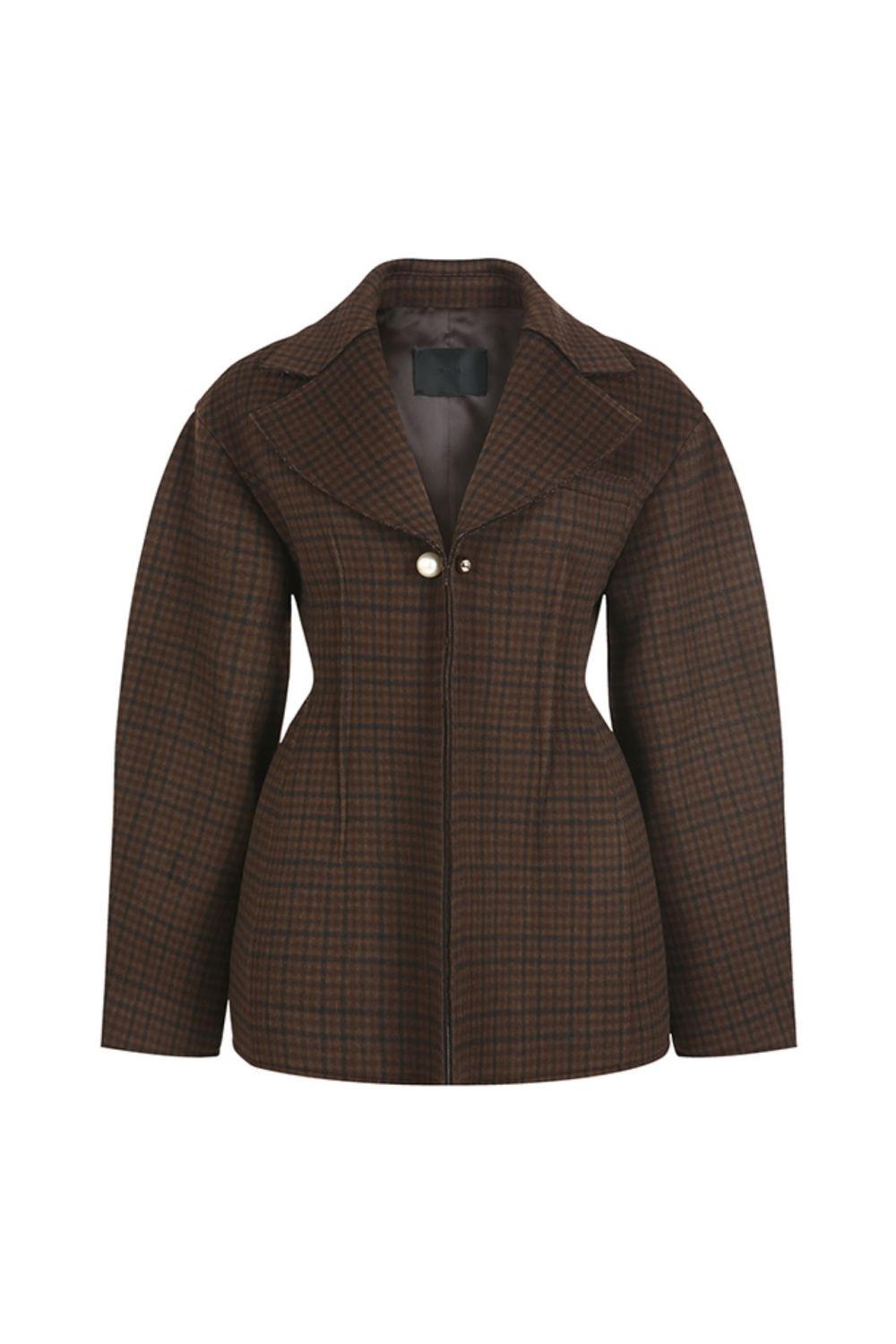OVERSIZE BUTTONED JACKET PEARL BUTTON CAN BE OPENED BY TWISTING (FW21JK004BR)