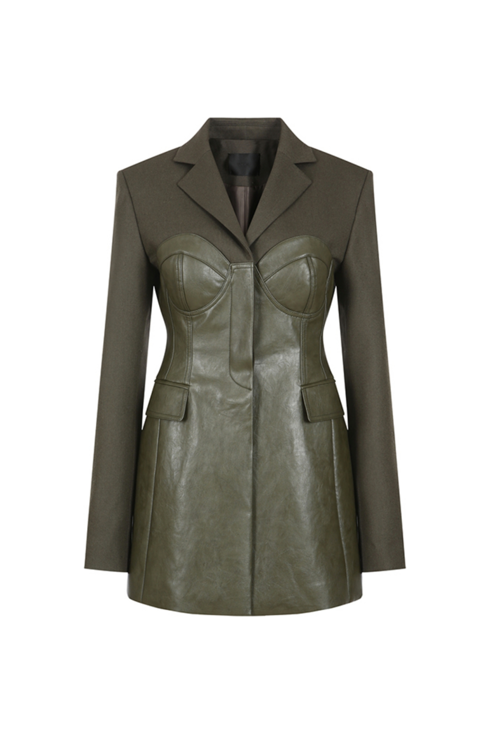 BUSTIER LAYERED JACKET (FW21JK001KK)
